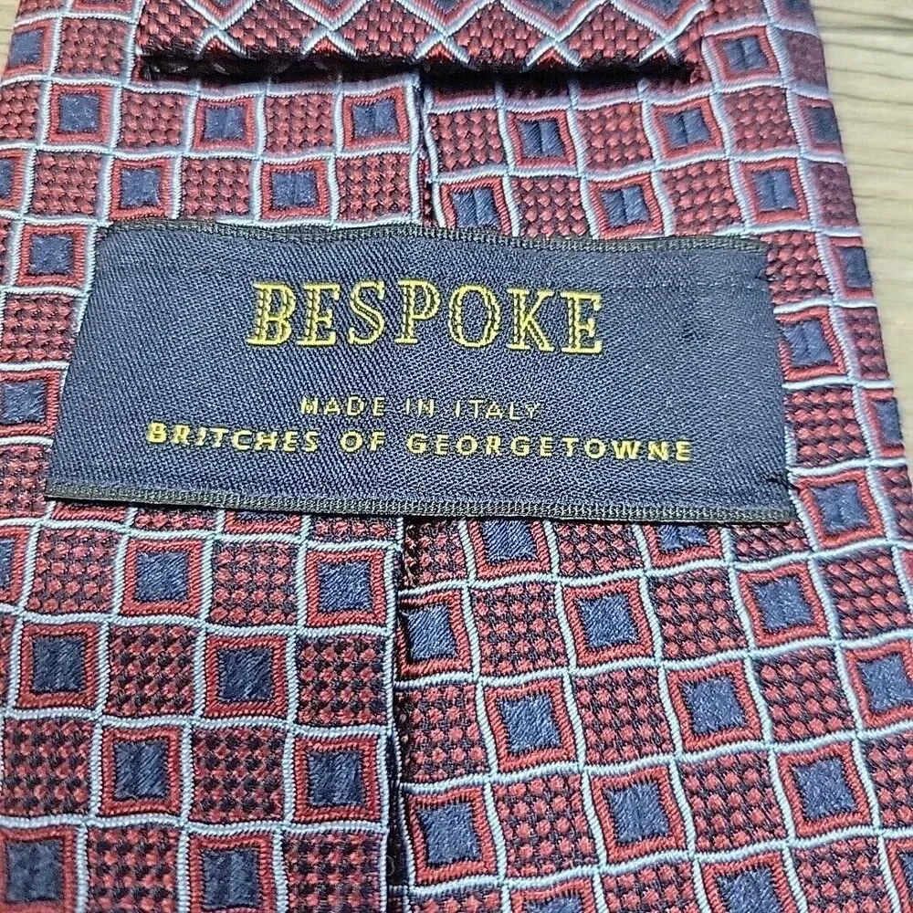 Britches of Georgetowne Red Paisley Men's Silk Tie 58